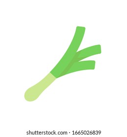 leek vector icon fruit and vegetable