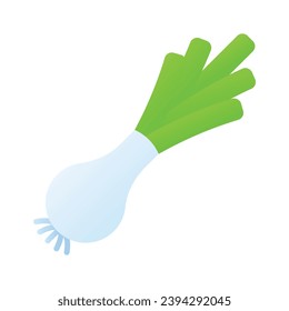 Leek vegetable vector design, ready to use in mobile apps, websites and all digital of printing platforms