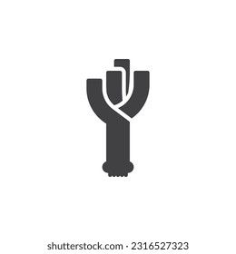 Icono de vector vegetal de puerros. signo plano relleno para concepto móvil y diseño web. Icono de glifo fino. Símbolo, ilustración del logotipo. Gráficos vectoriales