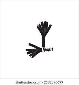 LEEKS ICON VECTOR ILLUSTRATION SYMBOL DESIGN