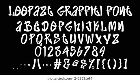Leepazt Graffiti Display Font. Leepazt graffiti display font. With three weight stroke, fun character with a bit of ligatures. To give you an extra creative work.