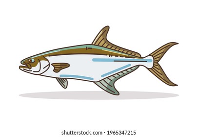 Leerfish design Illustration vector art