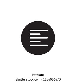 left align icon, design inspiration vector template for interface and any purpose