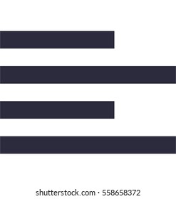 Left Align Vector Icon