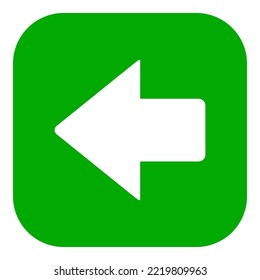 Left arrow and app icon on white