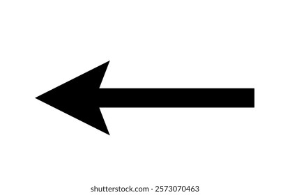 Left arrow Black Icon Free Vector