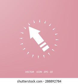 left Arrow of broken line icon
