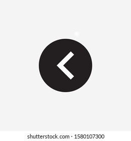 left arrow button sign icon vector