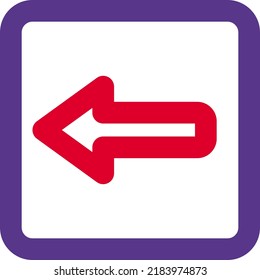 Left Arrow direction for the navigation of the traffic