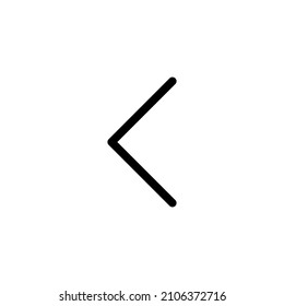 Linkes Pfeilsymbol. links Chevron.