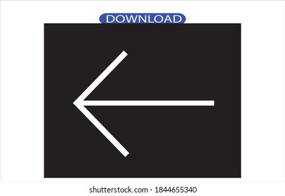 left arrow icon, clean and solid view.