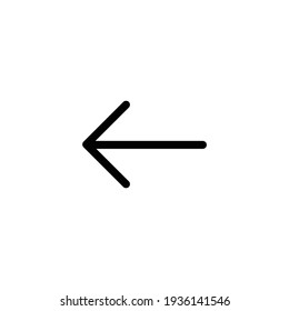 Left arrow icon design black