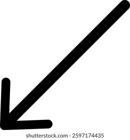 Left Arrow Icon Design Outline 