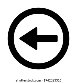 left arrow icon design vector