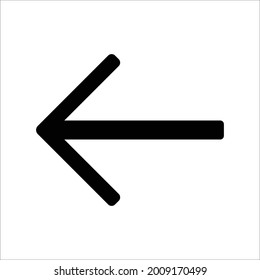 left arrow icon design vector