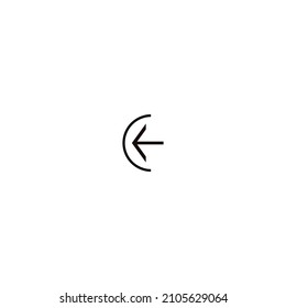 Left Arrow Icon Design Vector