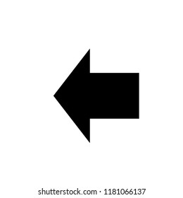 Left Arrow Icon. Direction, Move. Applied as Simple Illustration, Trendy Symbol for Design Elements, Websites, Presentation and Application -  Vector.