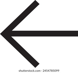 Left Arrow Icon EPS Formate