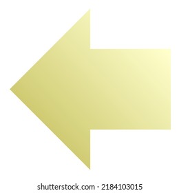 Left Arrow Icon Gradient Vector