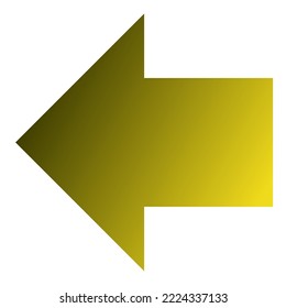 Left Arrow Icon Gradient Vector
