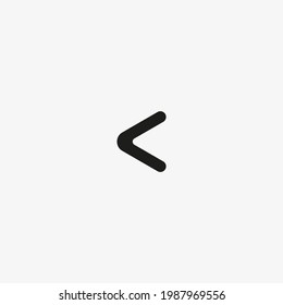 Linkes Pfeilsymbol. Vorherige Seite, gehen Sie zurück Zeichen für Website-Design und mobile App UI Designs.