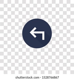 left arrow icon sign and symbol. left arrow color icon for website design and mobile app development. Simple Element from color arrow collection collection for mobile concept and web apps icon.