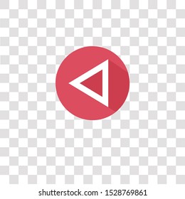 left arrow icon sign and symbol. left arrow color icon for website design and mobile app development. Simple Element from color arrow collection collection for mobile concept and web apps icon.