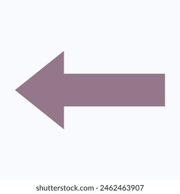 Left Arrow Icon Symbol. Left Arrow Icon Vector. Flat Style Isolated Vector Icon.