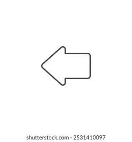 Left arrow icon symbol vector illustration
