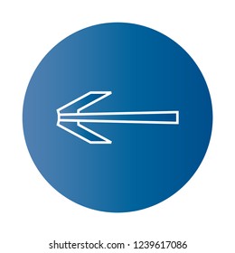 left arrow icon vector