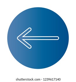 left arrow icon vector