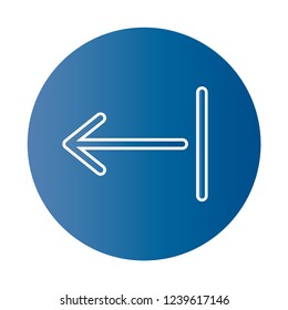 left arrow icon vector