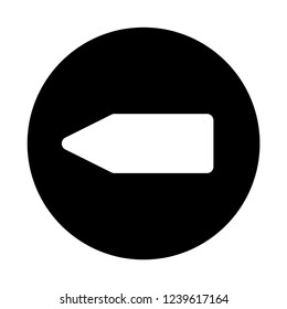 left arrow icon vector