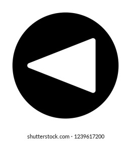 left arrow icon vector