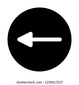 left arrow icon vector