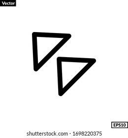 up left Arrow icon vector for any purposes