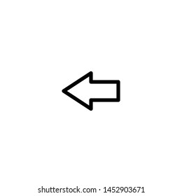 Left Arrow Icon Vector Design Illustration