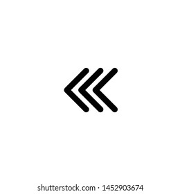 Left Arrow Icon Vector Design Illustration