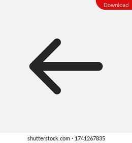 Left Arrow icon vector eps 10