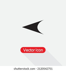Linkes Pfeilsymbol Vektor Illustration Eps10