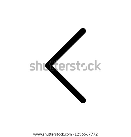 Left arrow icon, Left arrow icon vector, in trendy flat style isolated on white background. Left arrow icon image, Left arrow icon illustration, EPS 10, Premium