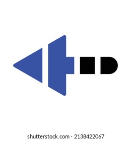 
Left Arrow Icon.Arrow Icon in trendy flat style isolated. Arrow symbol for your web site design, logo, app, UI. Vector illustration