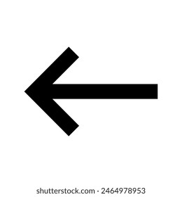 Left arrow key icon vector design in eps 10