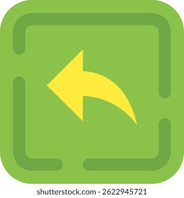 Left arrow Line vector Icon Design