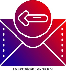 Left arrow Line vector Icon Design
