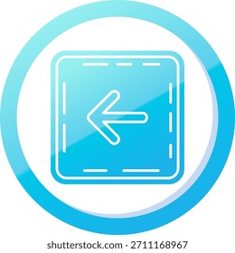 Seta para a esquerda Vetor de linha Ícone Design