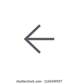 Left Arrow Modern Simple Outline Vector Icon
