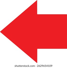 left arrow on white background.