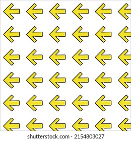 Left Arrow Pattern In Design 