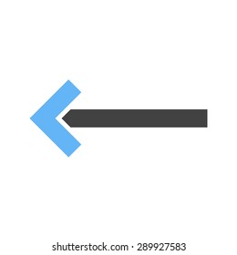 Left, arrow, pointer icon vector image.Can also be used for user interface. Suitable for mobile apps, web apps and print media.